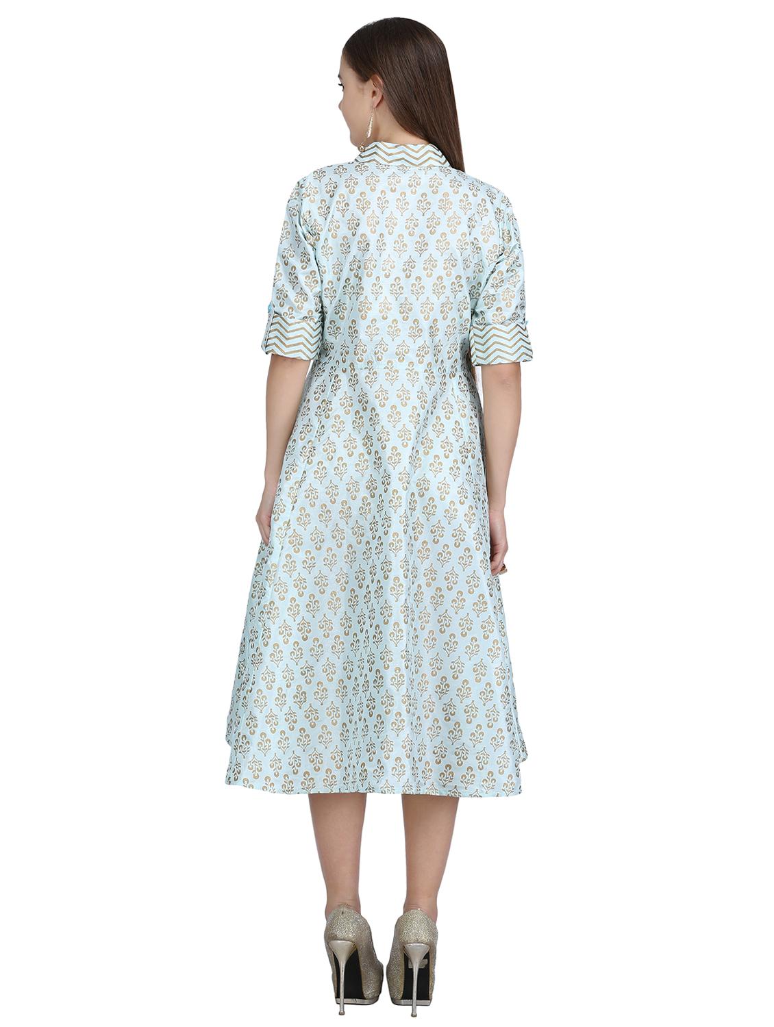 button down flared dress - 15113286 - Zoom Image - 3