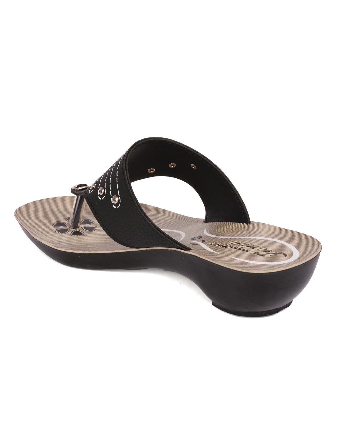 black open thong wedge - 15113660 - Zoom Image - 3