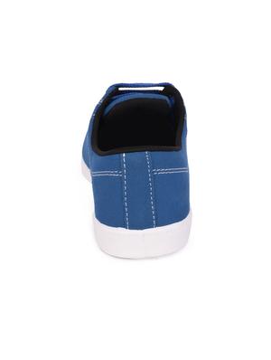 blue canvas laceup sneakers - 15113742 - Standard Image - 3