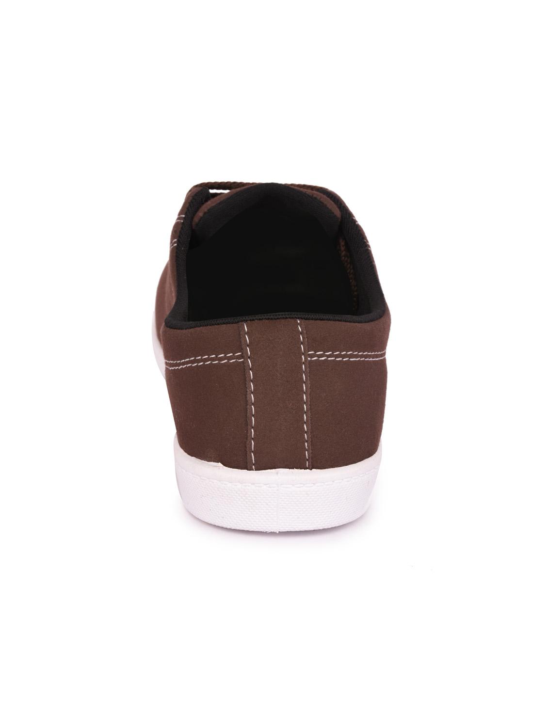 brown canvas laceup sneakers - 15113744 - Zoom Image - 3