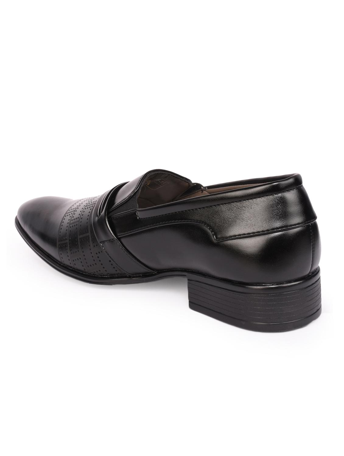 black leatherette formal slip on - 15113764 - Zoom Image - 3