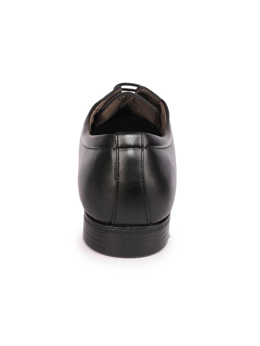 black leatherette formal derby - 15113780 - Zoom Image - 3