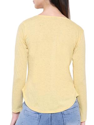 solid yellow asymmetric top - 15114167 - Standard Image - 3