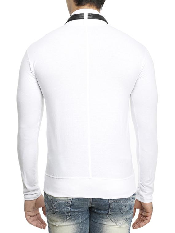 white cotton t-shirt - 15115266 - Zoom Image - 3