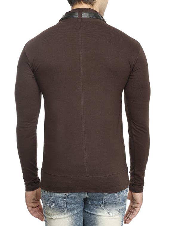 brown cotton t-shirt - 15115269 - Zoom Image - 3