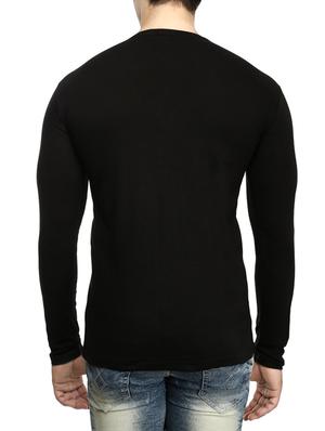 black cotton t-shirt - 15115287 - Standard Image - 3