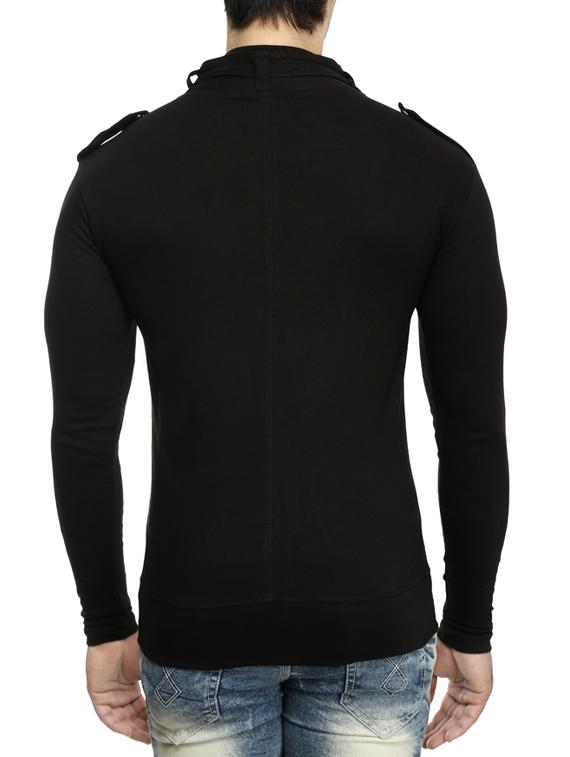 black cotton t-shirt - 15115294 - Zoom Image - 3