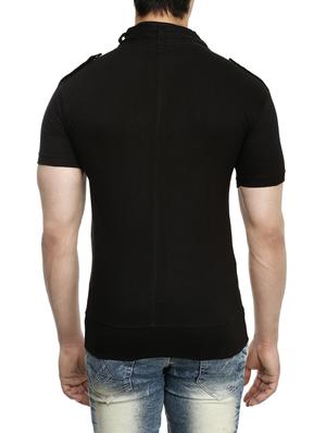 black cotton t-shirt - 15115301 - Standard Image - 3