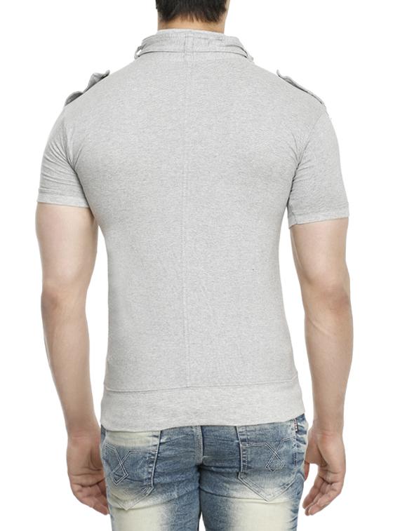 grey cotton t-shirt - 15115306 - Zoom Image - 3