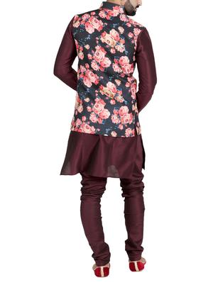 multi colored cotton nehru jacket - 15115903 - Standard Image - 3