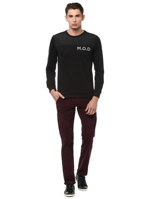 maroon cotton chinos - 15116051 - Standard Image - 3
