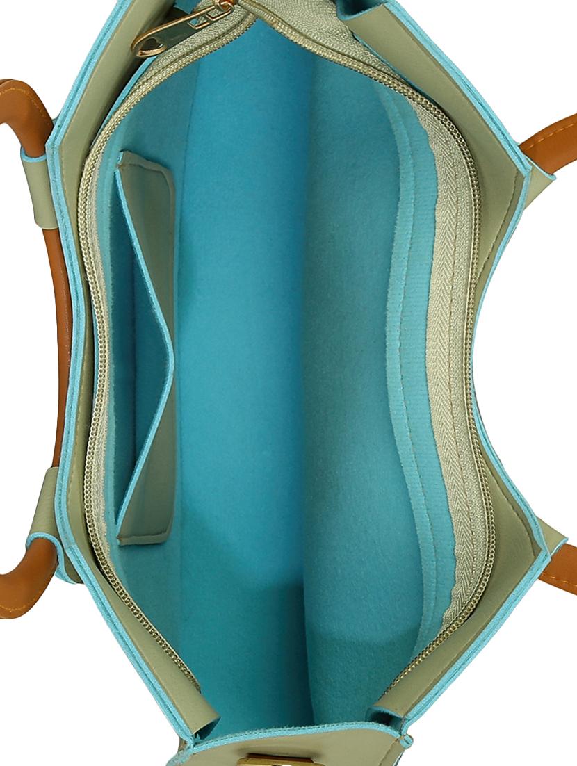 green leatherette regular sling bag - 15116747 - Zoom Image - 3