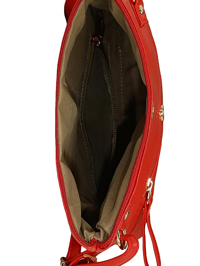 red leatherette regular sling bag - 15116775 - Zoom Image - 3