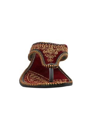 maroon ethnic sandal - 15116784 - Standard Image - 3
