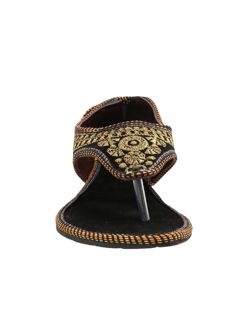 black ethnic sandal - 15116786 - Zoom Image - 3