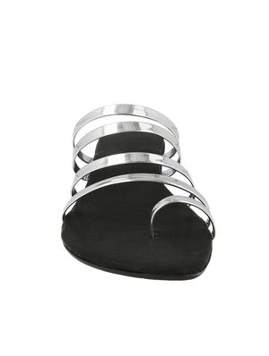 silver one toe wedge - 15116791 - Standard Image - 3