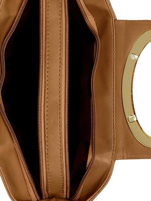tan leatherette regular sling bag - 15116988 - Standard Image - 3