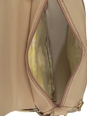 cream leatherette regular sling bag - 15116992 - Standard Image - 3