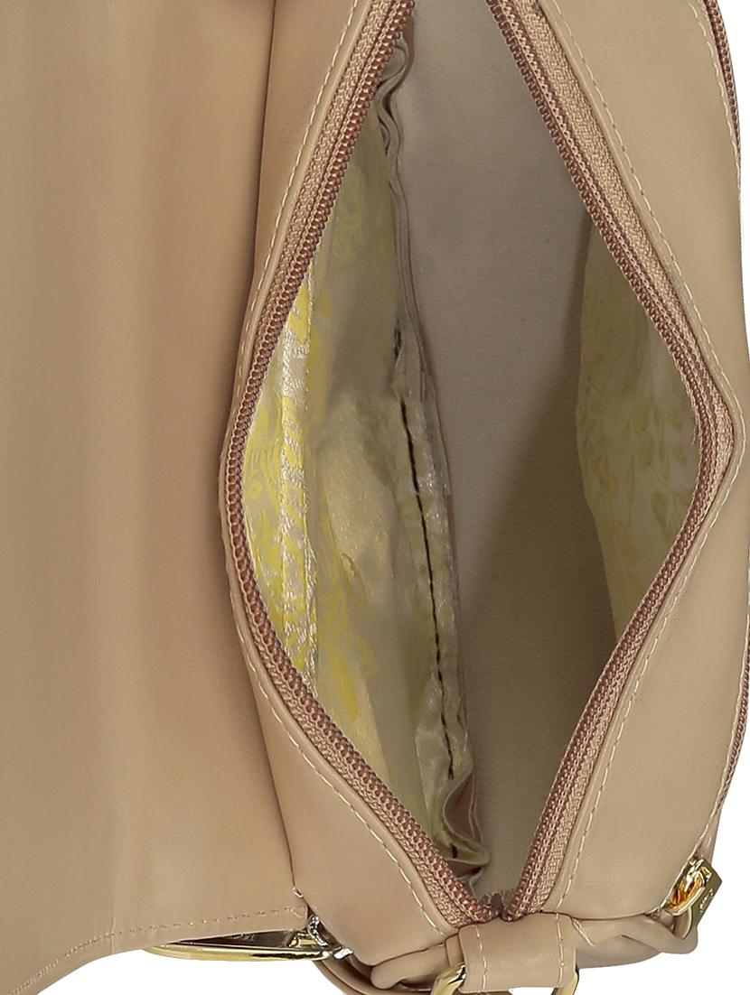 cream leatherette regular sling bag - 15116992 - Zoom Image - 3