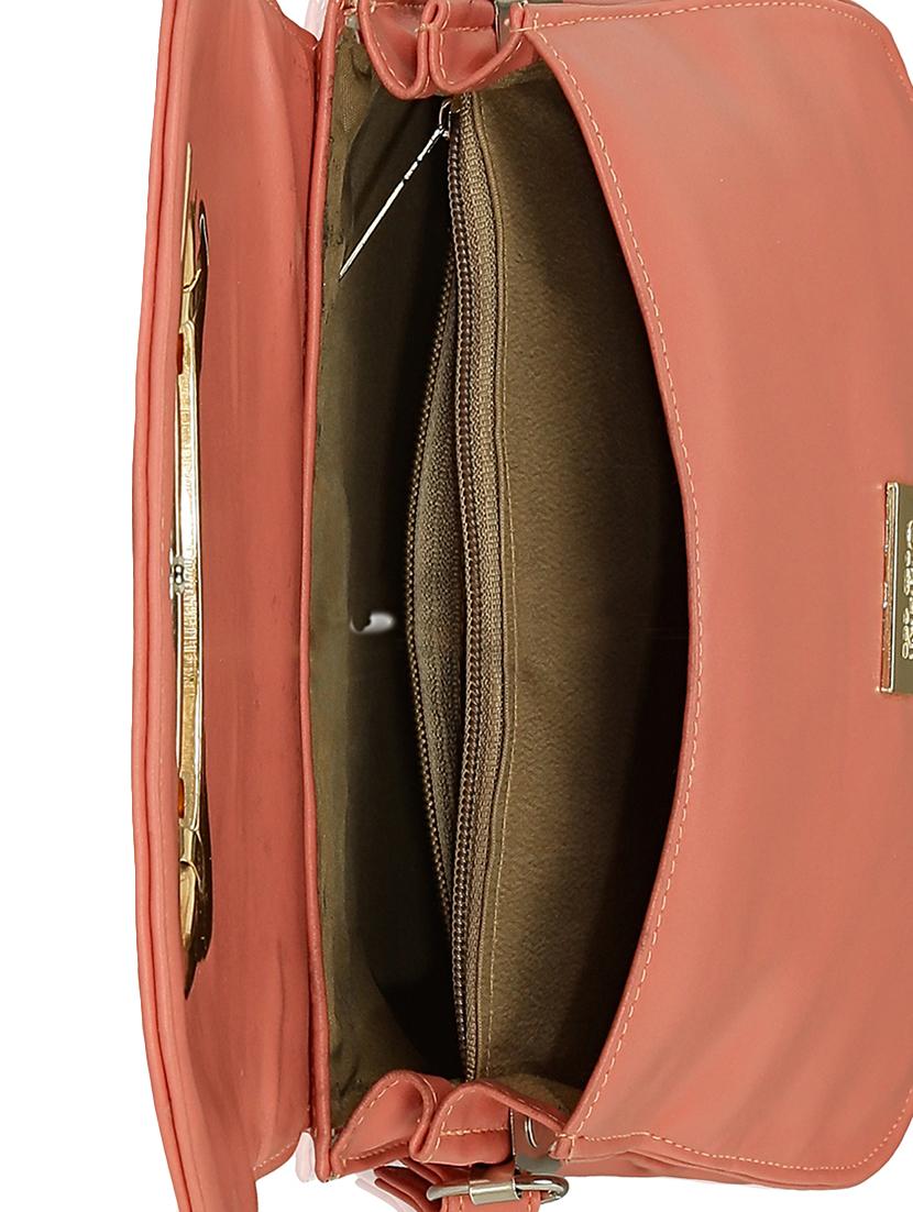 pink leatherette regular sling bag - 15116993 - Zoom Image - 3