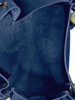 blue leatherette tote - 15117082 - Standard Image - 3