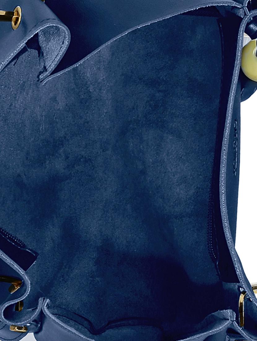 blue leatherette tote - 15117082 - Zoom Image - 3