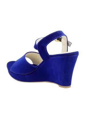 blue ankle strap wedge - 15117309 - Standard Image - 3