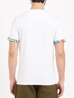 white cotton pocket t-shirt - 15118089 - Standard Image - 3