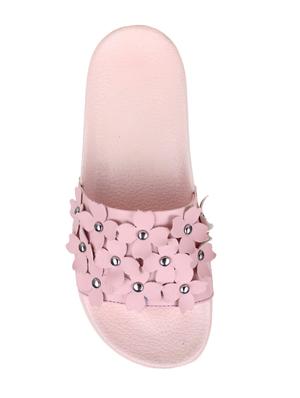 pink pu slides - 15118166 - Standard Image - 3