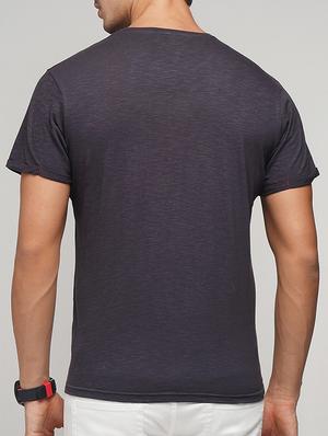 black cotton pocket t-shirt - 15118498 - Standard Image - 3