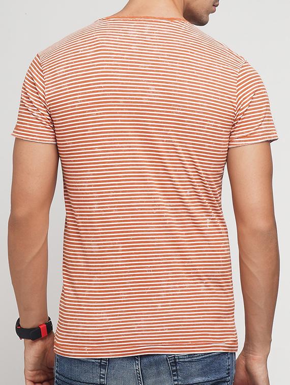 orange cotton pocket t-shirt - 15118529 - Zoom Image - 3
