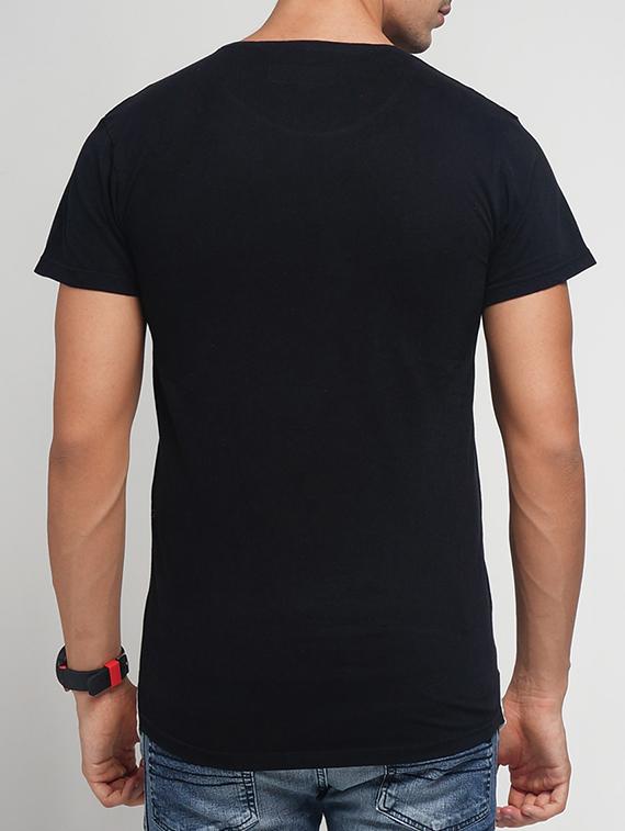 black cotton ripped t-shirt - 15118540 - Zoom Image - 3