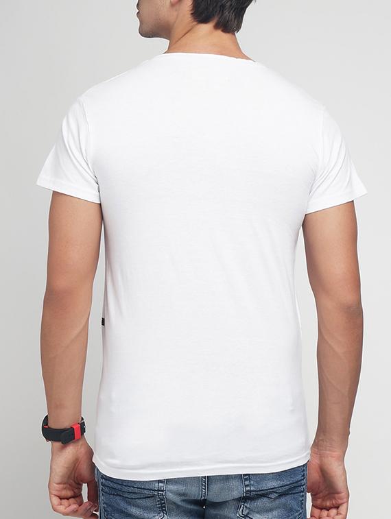white cotton ripped t-shirt - 15118543 - Zoom Image - 3