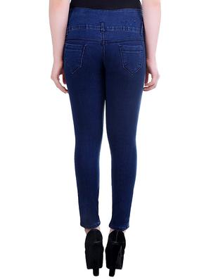 solid blue denim jeans - 15118702 - Standard Image - 3