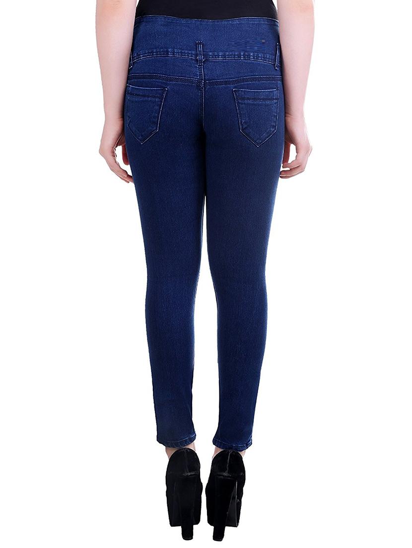 solid blue denim jeans - 15118702 - Zoom Image - 3