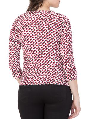 red printed top - 15119022 - Standard Image - 3
