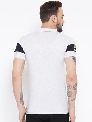 grey cotton polo t-shirt - 15119101 - Standard Image - 3