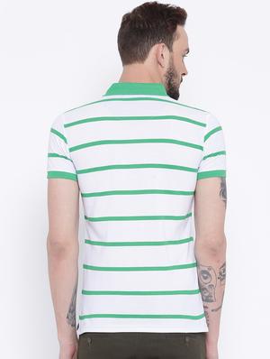 white cotton polo t-shirt - 15119143 - Standard Image - 3