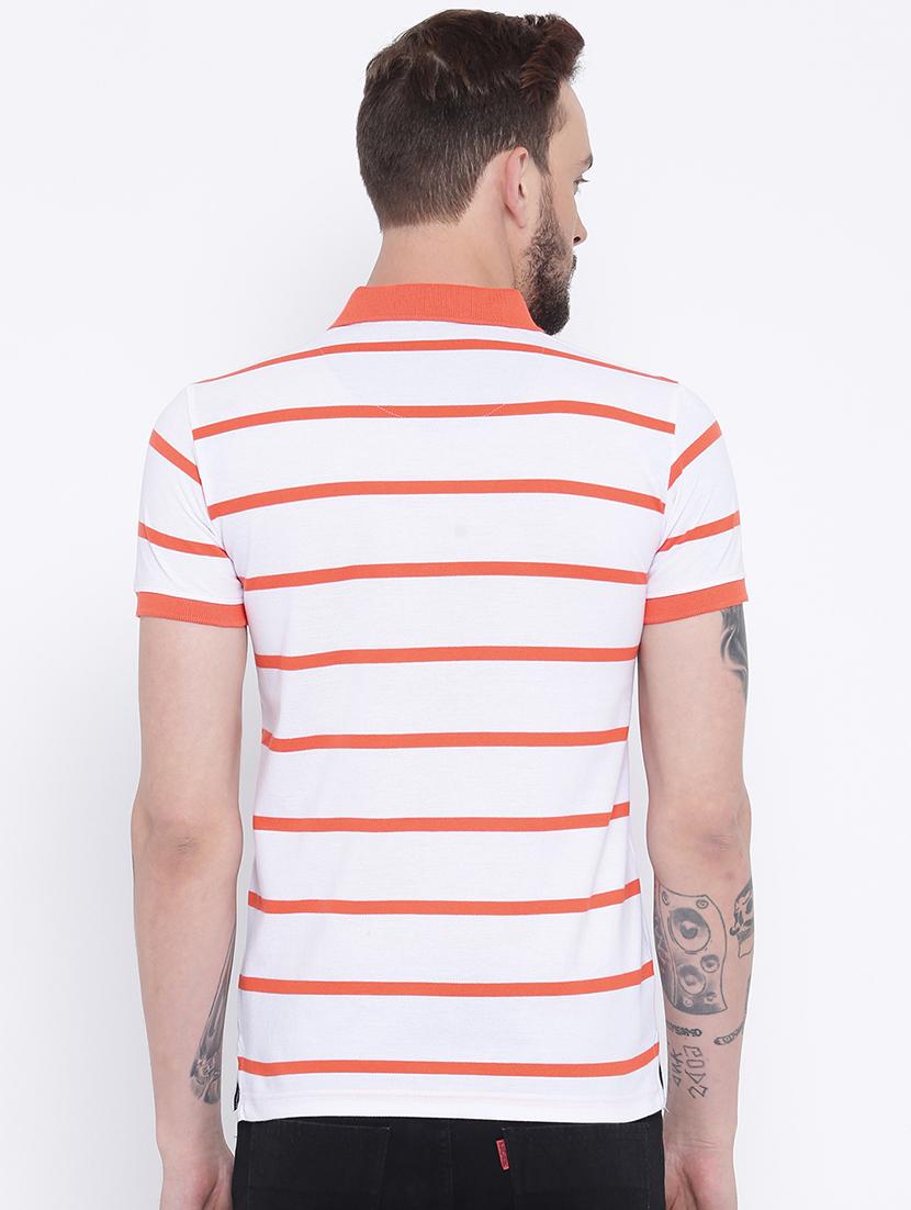 white cotton polo t-shirt - 15119145 - Zoom Image - 3