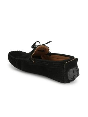 black Leather slip on loafer - 15121123 - Standard Image - 3