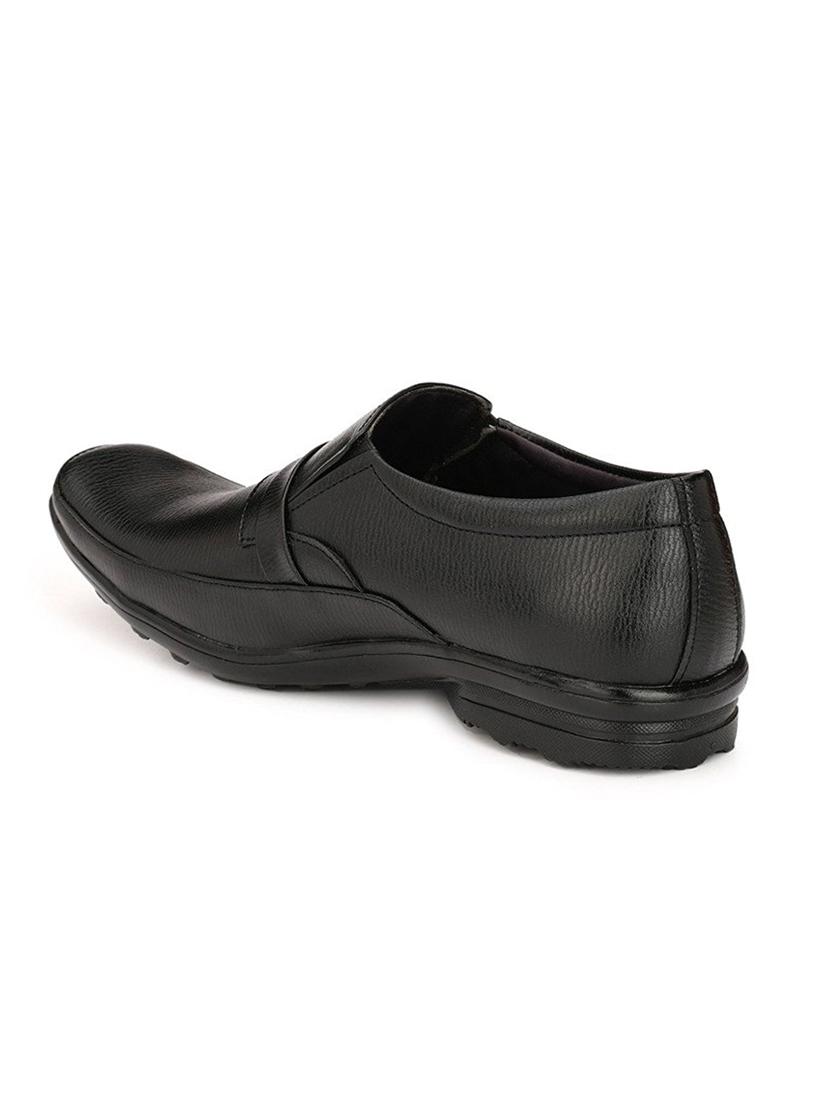 black leatherette formal slip on - 15121175 - Zoom Image - 3