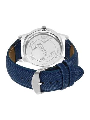 laurex round dial leatherette strap watch - 15121285 - Standard Image - 3