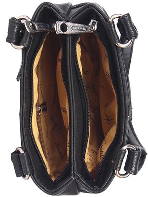 black leatherette handbag - 15121341 - Standard Image - 3