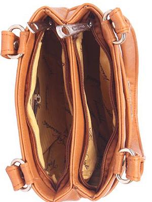 tan leatherette handbag - 15121343 - Standard Image - 3