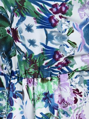Gathered waist tropical maxi dress - 15121400 - Standard Image - 6