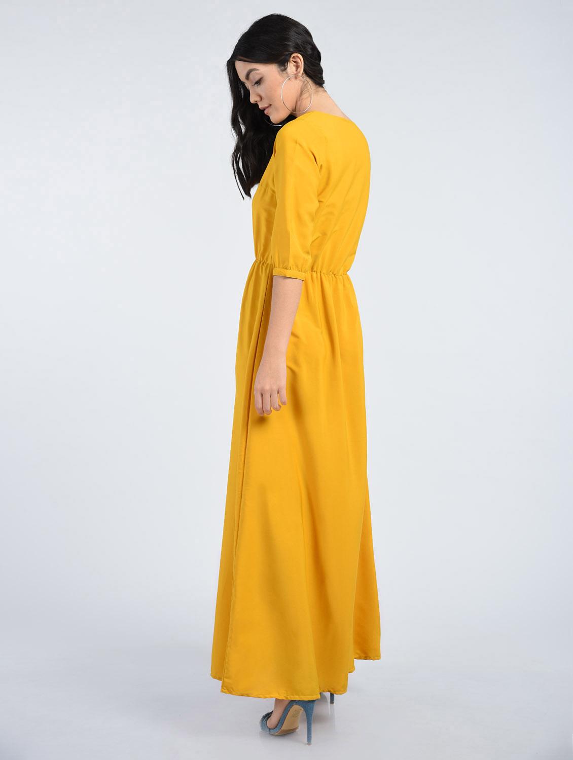 gathered maxi dress - 15121416 - Zoom Image - 3