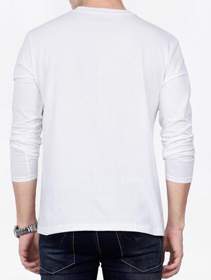white cotton front print t-shirt - 15121856 - Standard Image - 3