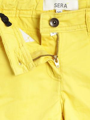 yellow cotton shorts - 15122666 - Standard Image - 3