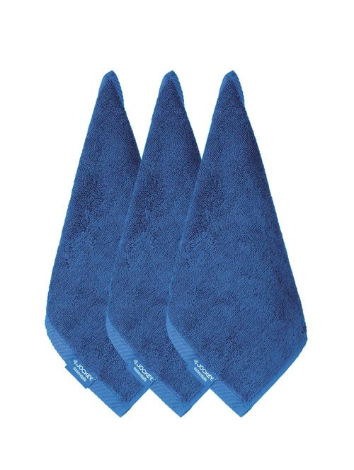 mid blue face towel pack of 3 - 15123732 - Very Small Image - 1