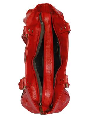 red leatherette regular handbag - 15123956 - Standard Image - 3